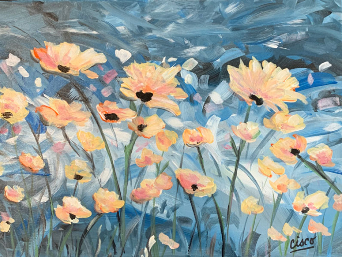 Canadian Artist Cisco - Floral Flower Paintings