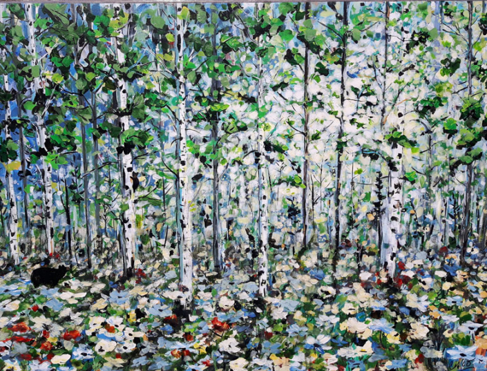 Canadian Artist Cisco - Birch Tree Paintings